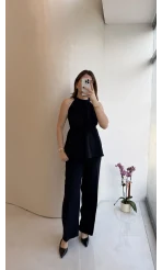 Fera Bağlama Detaylı Takım - Lacivert - Kod: 8920