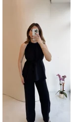 Fera Bağlama Detaylı Takım - Lacivert - Kod: 8920