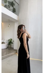 Bluzlu İkili Takım Elbise - Siyah - Kod: 4064