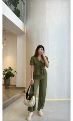 New Gofre Takım - Haki - Kod: 8015