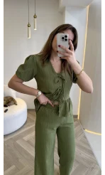 New Gofre Takım - Haki - Kod: 8015