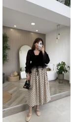 Sebastian Dantel Detay Fırfırlı Bluz - Siyah - Kod: 1075