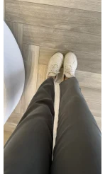 Kemerli Sıfır Kol Tulum - Haki - Kod: 580907