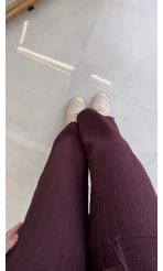 New Gofre Takım - Mürdüm - Kod: 8015