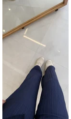 New Gofre Takım - Lacivert - Kod: 8015