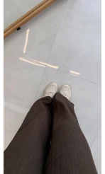 New Gofre Takım - Kahverengi - Kod: 8015