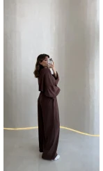 Nahel Panço Takım - Kahve - Kod: 4025