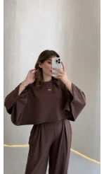 Nahel Panço Takım - Kahve - Kod: 4025