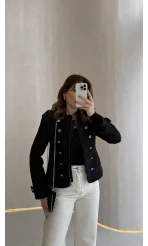 Napolyon Blazer Ceket - Siyah - Kod: 9729