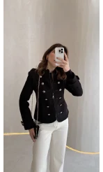 Napolyon Blazer Ceket - Siyah - Kod: 9729