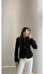Napolyon Blazer Ceket - Siyah - Kod: 9729