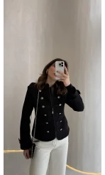 Napolyon Blazer Ceket - Siyah - Kod: 9729