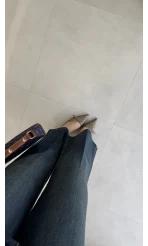 Ultra Yüksek Bel Kemerli Likralı Denim Jean Pantolon - Old - Kod: 1817