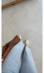 Ultra Yüksek Bel Kemerli Likralı Denim Jean Pantolon - Buz Mavisi - Kod: 1818