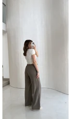 Lorenzo Beli Lastikli Modal Pantolon - Haki - Kod: 4044