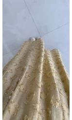 Püsküllü Beli Lastikli Etek - Yeşil - Kod: 5062