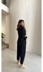 Bole Denim Kısa Ceket Pantolon Takım - Lacivert