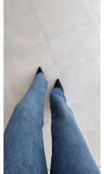 Bellamo Straight (NO:5) Mavi Tonları Jean Pantolon - Kod: 1852