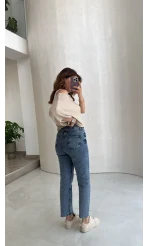Callista Straight Leg Mavi Jean Pantolon - Kod: 1658