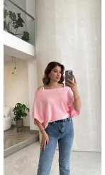 Bestie İçi Askılı Triko - Pembe