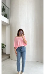 Bestie İçi Askılı Triko - Pembe
