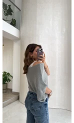 Bestie İçi Askılı Triko - Antrasit