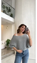 Bestie İçi Askılı Triko - Antrasit