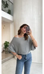 Bestie İçi Askılı Triko - Antrasit