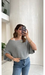 Bestie İçi Askılı Triko - Antrasit