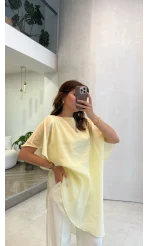 Pelerin Gömlek - Sarı - Kod: 3272