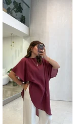 Pelerin Gömlek - Bordo - Kod: 3272