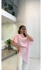 Pelerin Gömlek - Pembe - Kod: 3272