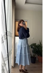 After Dantel Etek - Bebe Mavisi - 5012