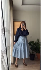 After Dantel Etek - Bebe Mavisi - 5012