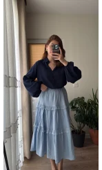 After Dantel Etek - Bebe Mavisi - 5012