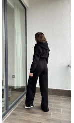 Amelie Siyah Korseli Hırkalı Eşofman Takımı