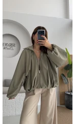 Amsterdam Bomber Ceket - Haki - Kod: 508246