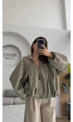 Amsterdam Bomber Ceket - Haki - Kod: 508246