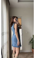 Annabel Kot Denim Elbise