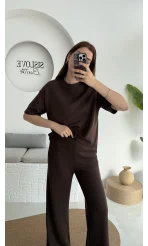 Ara Boy Oys Kumaş Eşofman Takımı Acı Kahve