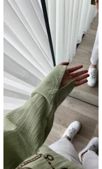 Aramis Nakış Detay Yeşil Gömlek