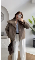 Asia Kürk Mont - Vizon - Kod: 9623