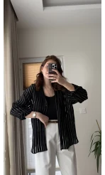 Askılı Gömlek Siyah