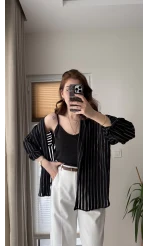 Askılı Gömlek Siyah