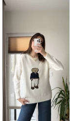 Ayıcıklı Kazak Ekru