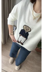 Ayıcıklı Kazak Ekru