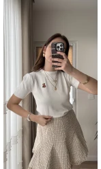 Ayıcıklı Triko Bluz