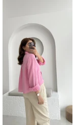 Babe Müslin Gömlek Pembe - 2065