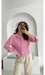 Babe Müslin Gömlek Pembe - 2065