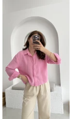 Babe Müslin Gömlek Pembe - 2065